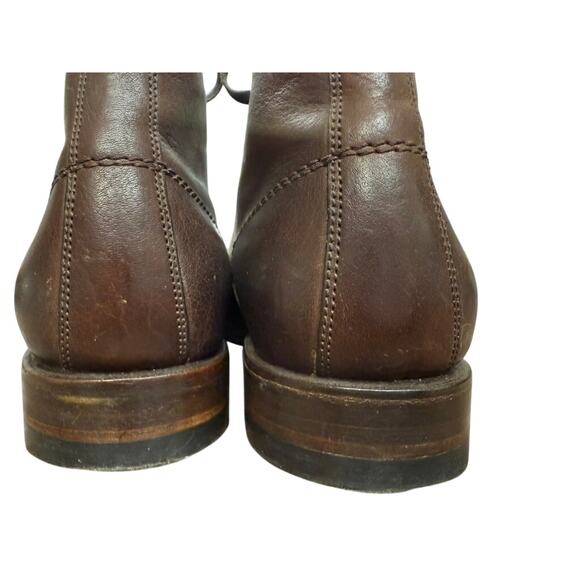 "FRYE" Men's Lace Up Dk. Brown Leather Chukka Boot SZ 8.5 Preppy College Bloque - Picture 10 of 11